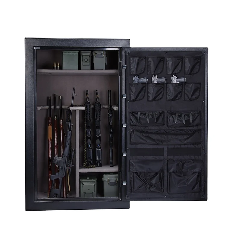 2021 Black Steel Metal Cabinet Digital Gun Safe Fireproof Storage Locker Weapon Cabinet Gun Safe