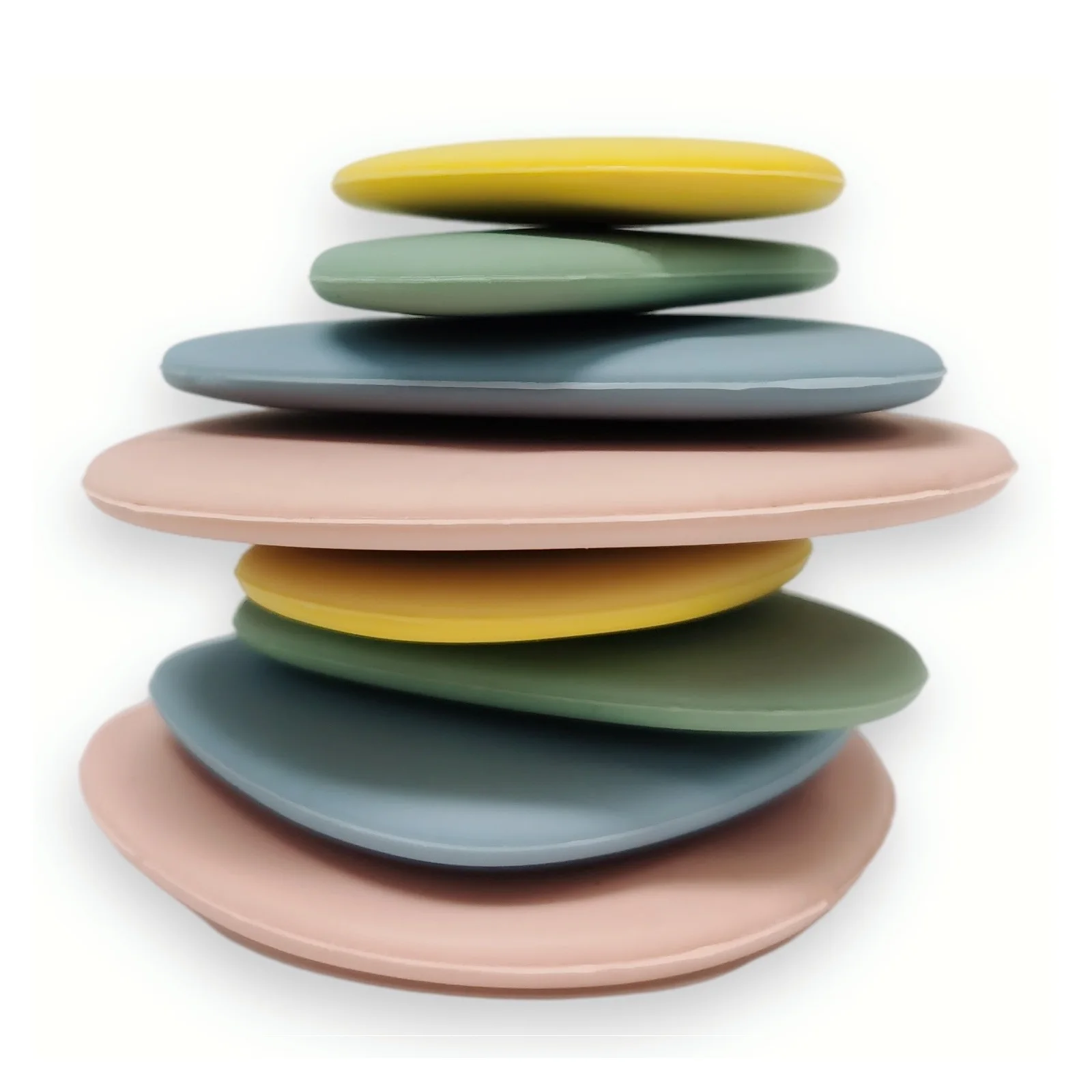 Stacking Pastel Pebbles Learning Games For Kids silicone Toys For Kids Children Preschool Learning Toys