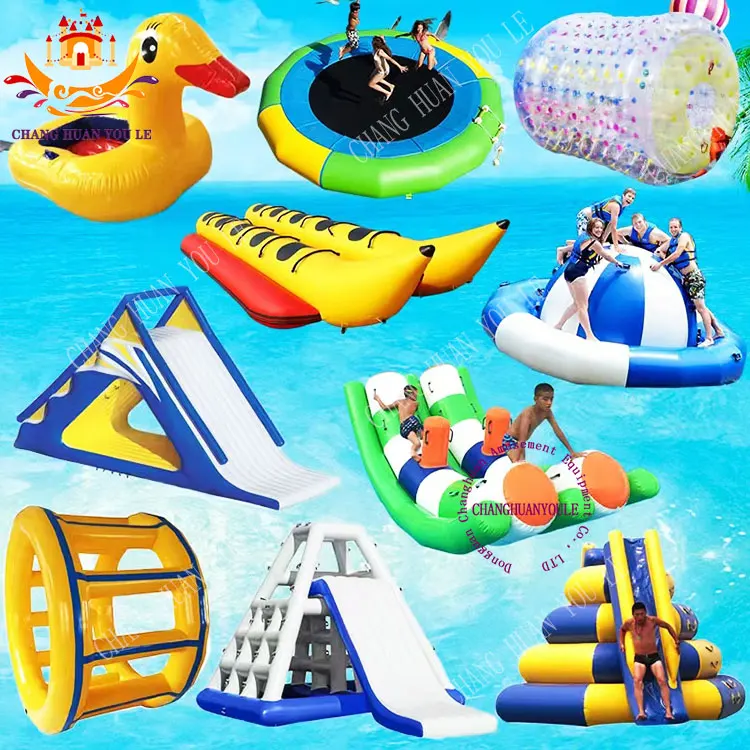 Factory Custom Inflatable Water Park Equipment Gyro Rotate Water Gyroscope