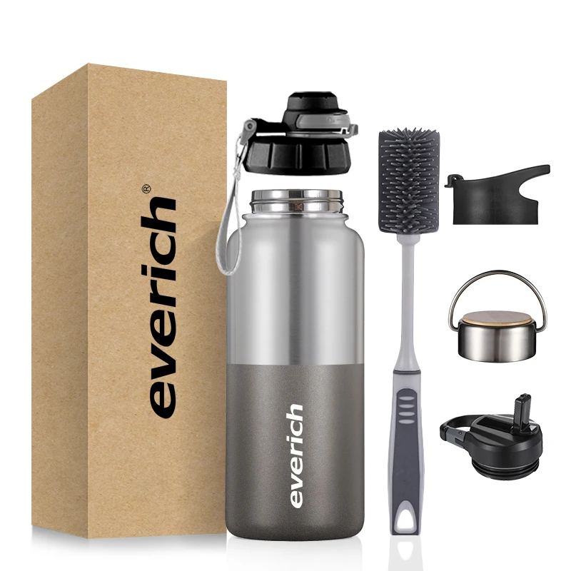 Большая термобутылка для воды из нержавеющей стали с двойными стенками 32 унции 40 унций