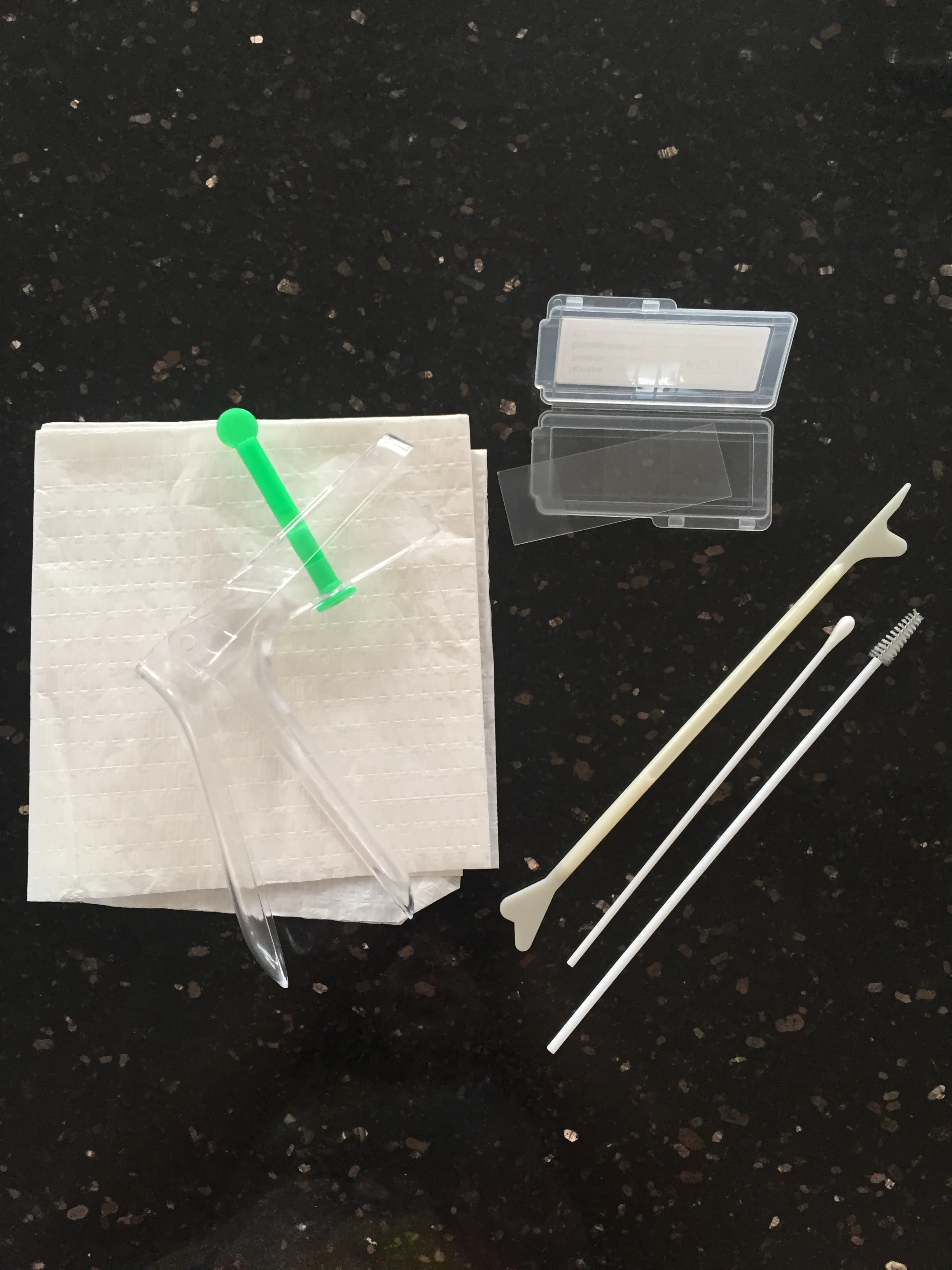 Disposable medical sterile plastic vaginal speculum gynecological kits