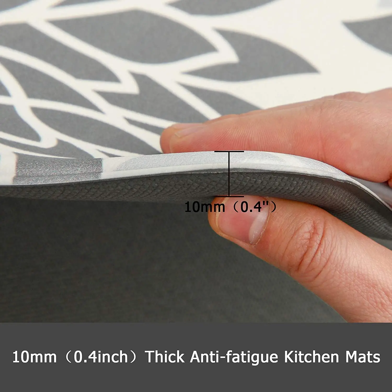 New Custom Anti Fatigue Non Skid Kitchen Floor Mats Cushioned Comfort Standing Kitchen Rugs and Mats for Floor