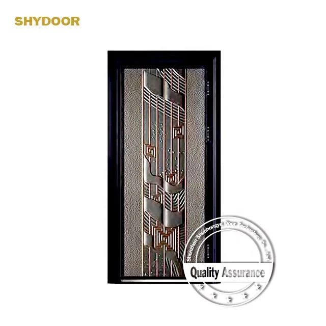 European armored door for house external security doors design high quality copper front entry doors