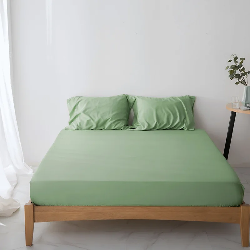 Wholesale Luxury Bamboo Organic Mattress Protector Smooth Breathable Fitted Sheet for Adults for Hotels