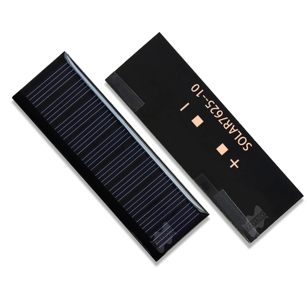 76*25MM 55mA 5V 0.2W Marsrock Solar Energy Products Solar Kit Solar Cells Indoor Outdoors Panels Solar Epoxy Resin Solar Panels