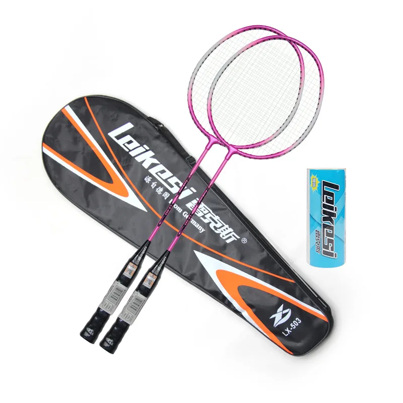 Good selling group buying wholesale badminton rackets 2 rackets send 3 balls indoor sports and entertainment items