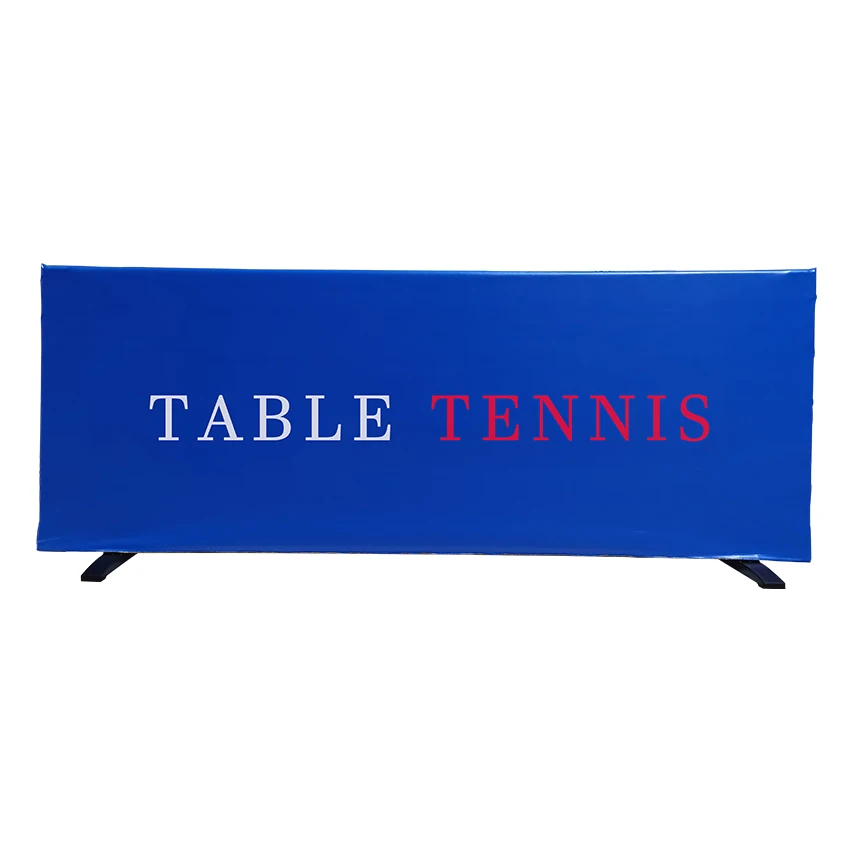 Customized sizes and logo PU/ Oxford Cloth Table tennis surrounding barriers with PP stands