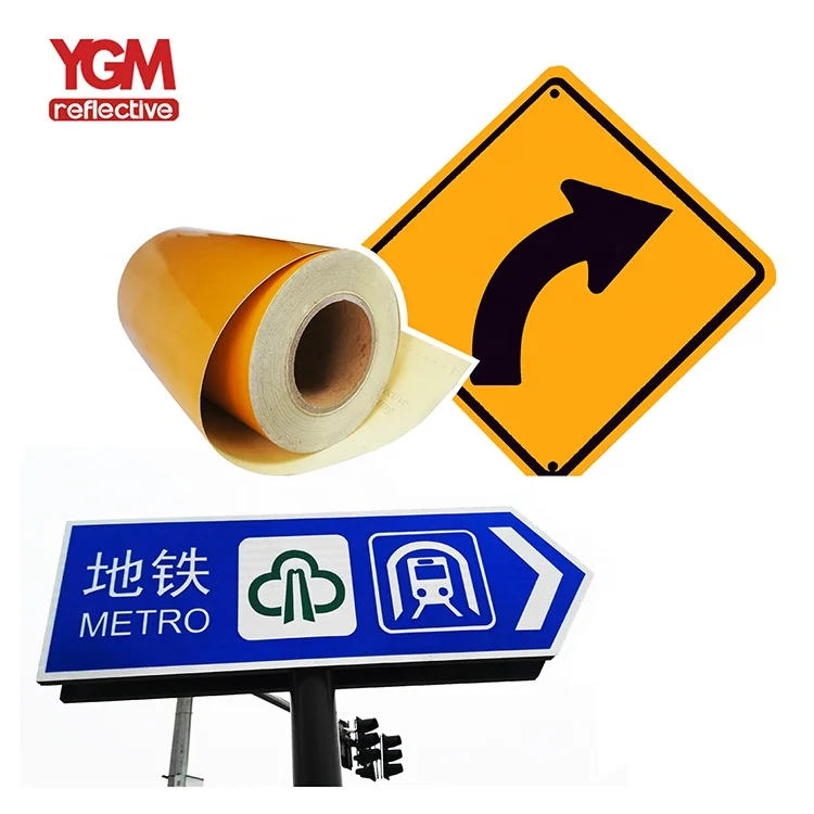 Diamond Grade Infrared Prismatic Reflective Film Tapes For Road Signs