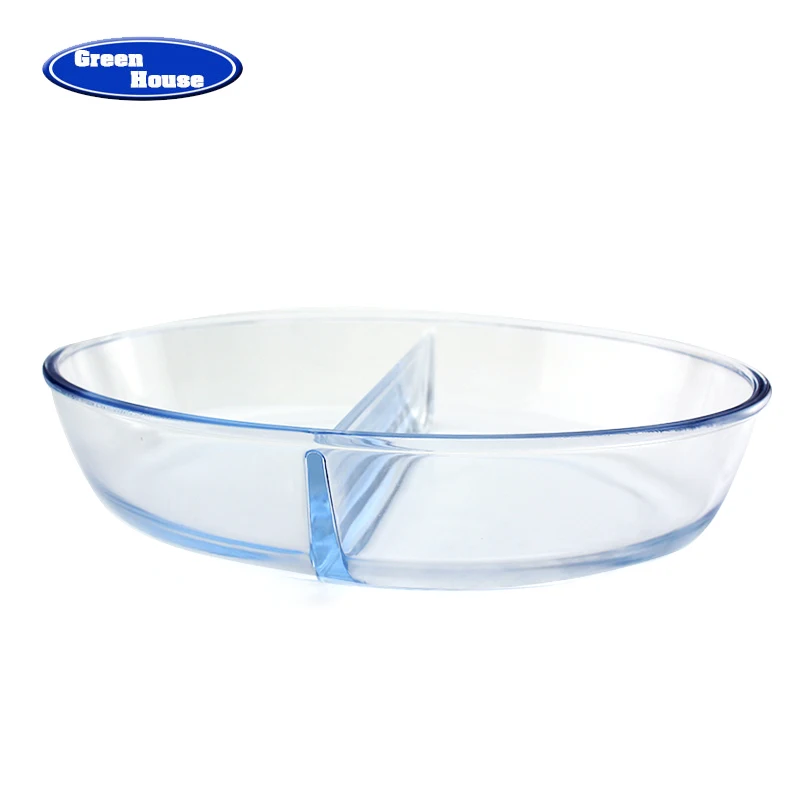 3pcs Baking Dish Set Table Service Glass Dish Baking Tray Heat Resistant Glass Oven Safe Baking Pan