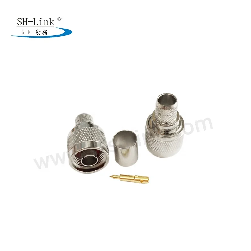 N type male rf connector for RG213 cable