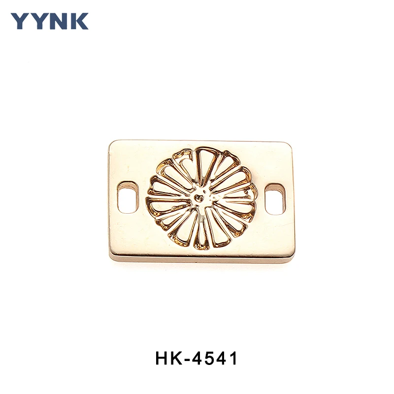 Handbag Clothing Swimwear Accessories Labels Garment Label Plate Tags Custom Embossed Logo Metal Zinc Alloy Customized Logo