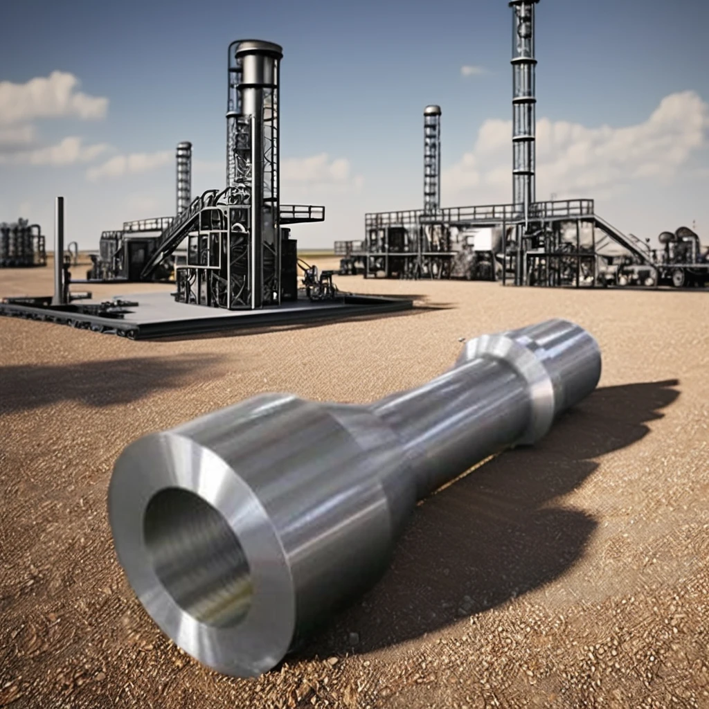 Long Shaft Steel Forged Subsea Oil Throttle Valve Mud Pump Joint Oilfield Stabilizer Metal Shaft