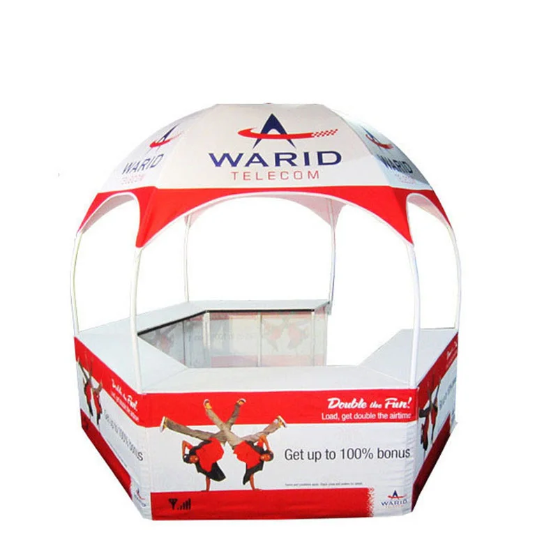 2024 advertising promotion counter outdoor exhibition booth canvas dome tent  3x3 dome tent roof tent for event