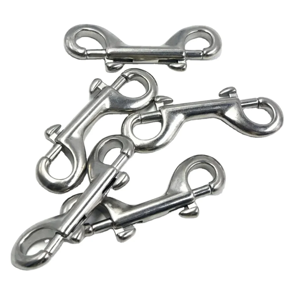 HLM stainless steel double ended bolt snap trigger hook snap hook with screw snap hook