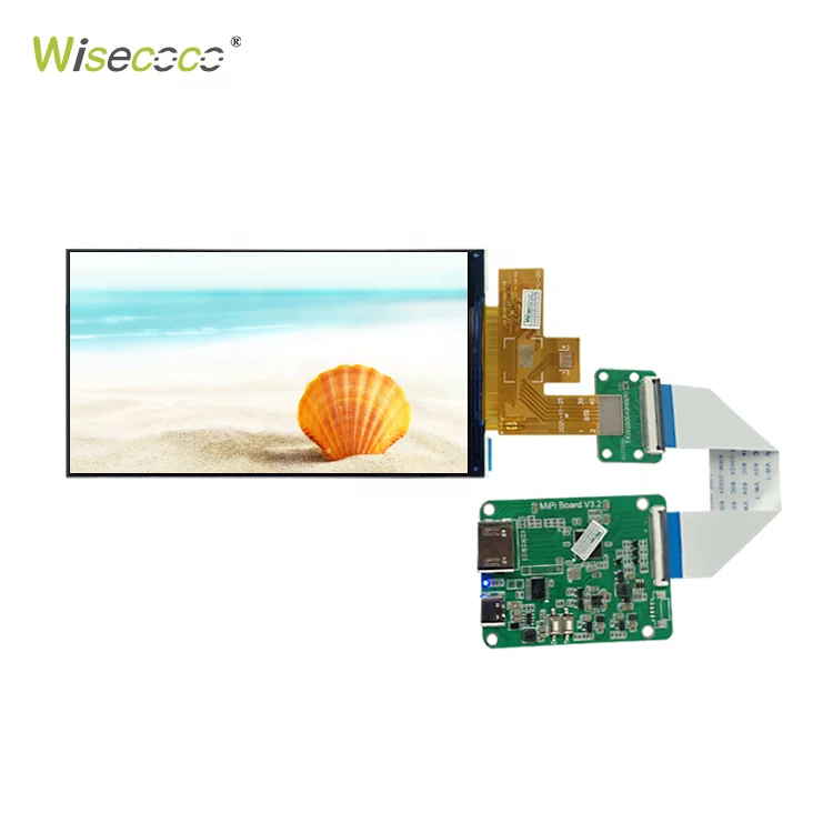 High Brightness LCD Modules 5.5 Inch FHD Display Screen Orange Raspberry pi IPS Display Panel Driver Board 1500nits Outdoor Use