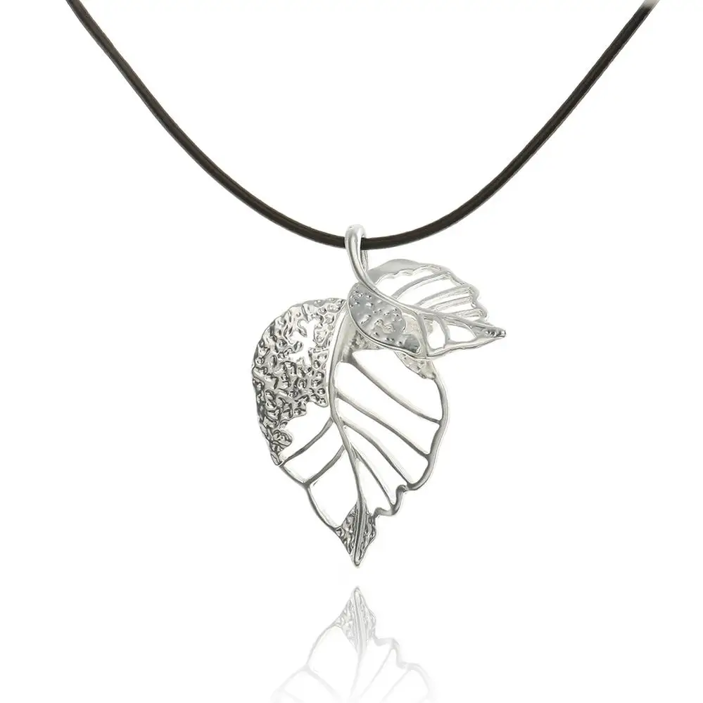 Fashion Jewelry Necklaces Natural Stone Diamond Butterfly I Love You Projection Rosary Ribon Necklaces