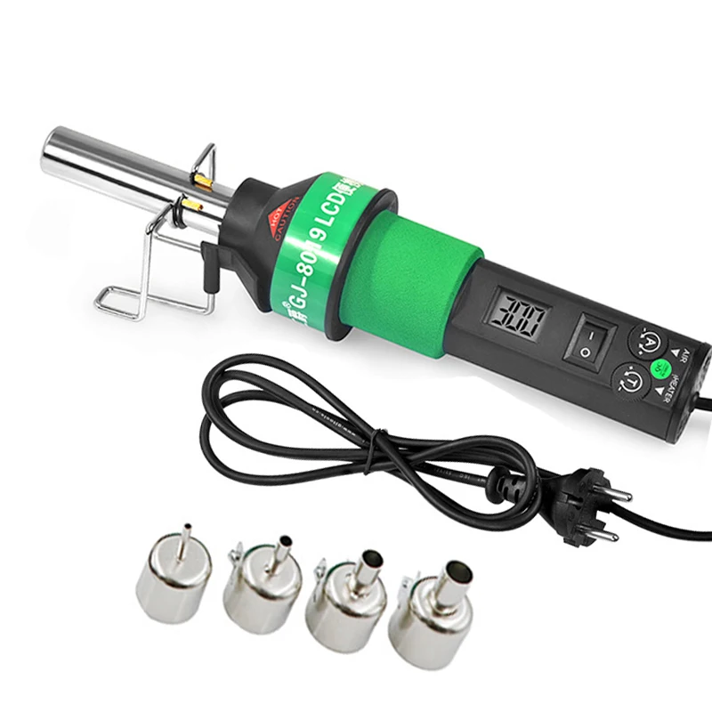 450-700W Hot Air Gun Rework Soldering Kit Adjustable Temperature for PGA/BGA/SMT Shrink Wrap Degumming DIY Renovation