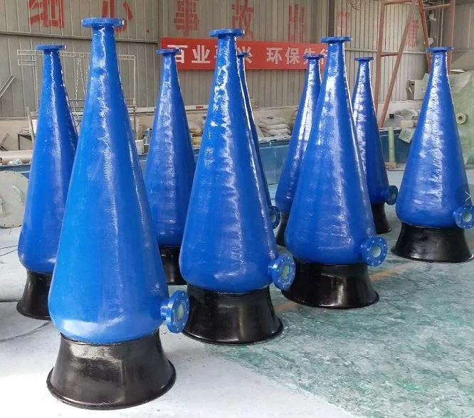 oxygenation cone for land-based intensive aquaculture sustainable fish farming aquaponics farm pisciculture mariculture