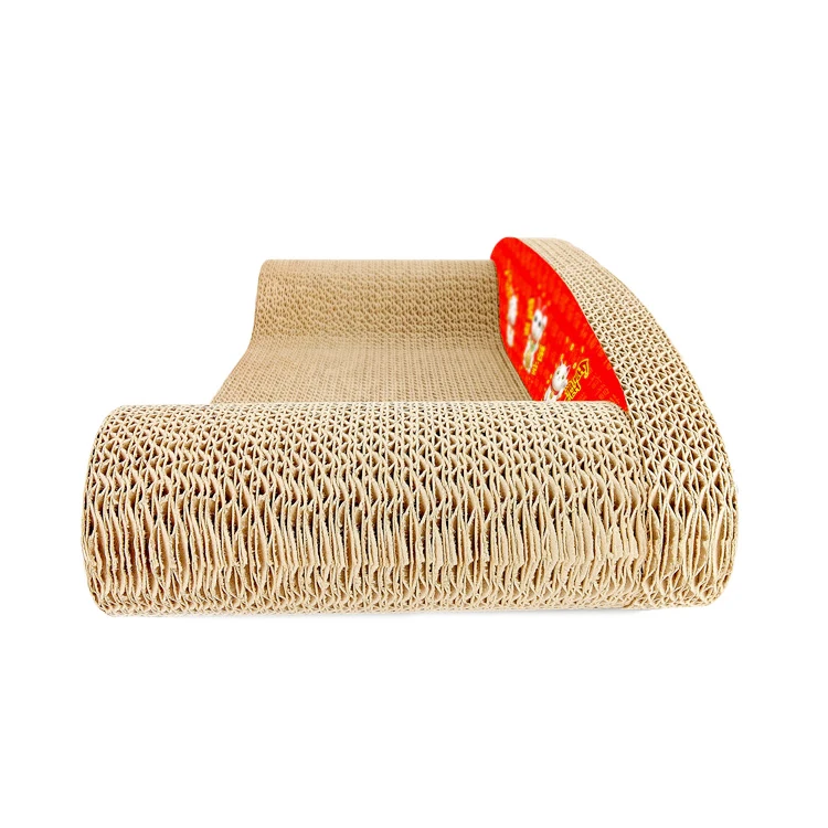 Cheap Price Cat Scratcher Toys Modern Cat Corrugated Cardboard Furniture Durable Scratching Lounge Corrugated Cardboard Cat Bed