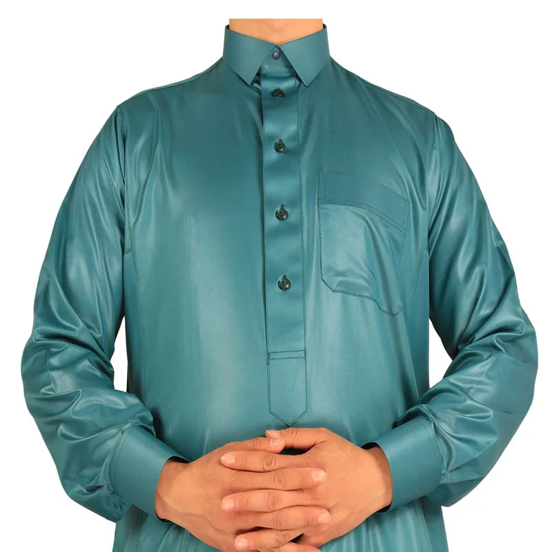 Good Quality Shining Material Al Haramain Saudi muslim thobe for men