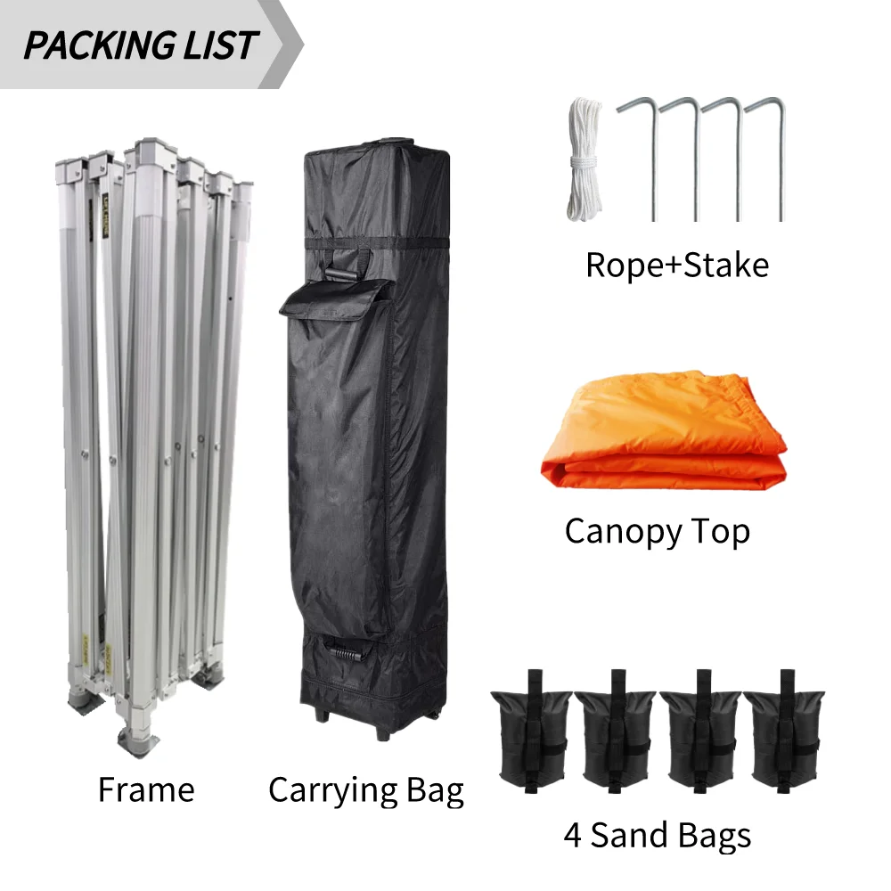 
High Quality druable Alu Frame Tent For Trade Show Folding Advertising Commercial canopy tent 