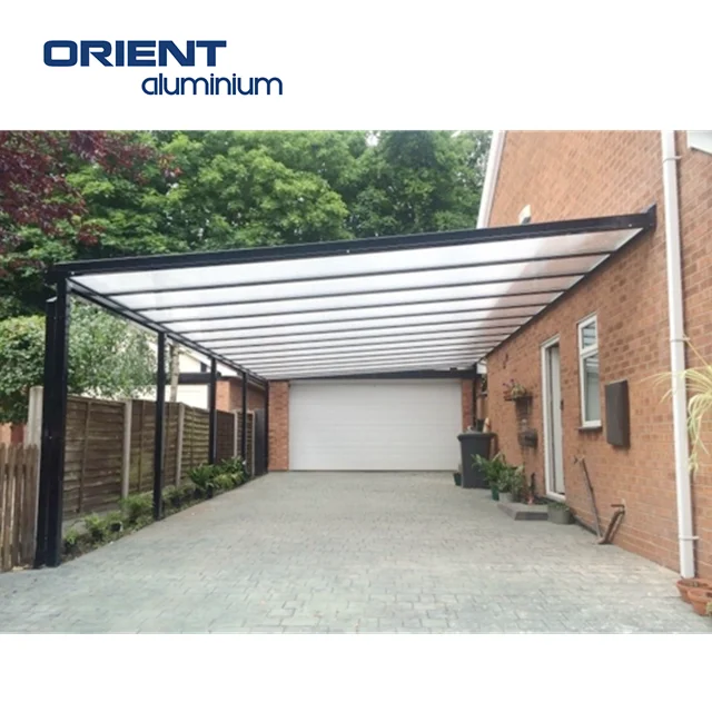 Customized Aluminium Carport with Skylight Roof Aluminium Carport Poland Aluminium Carport Canopy