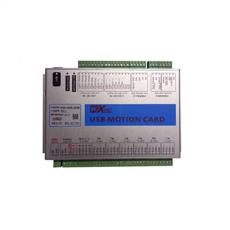 TEBAK Breakout Board 2000kHz Mk4 MK3-V Mach3 3axis Cnc Controller USB Link Type Mach3 USB Motion Card CNC Control Card