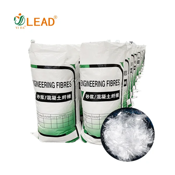 Polypropylene fiber PP fiber use for concrete and cement based mortar provide crack resistance performance