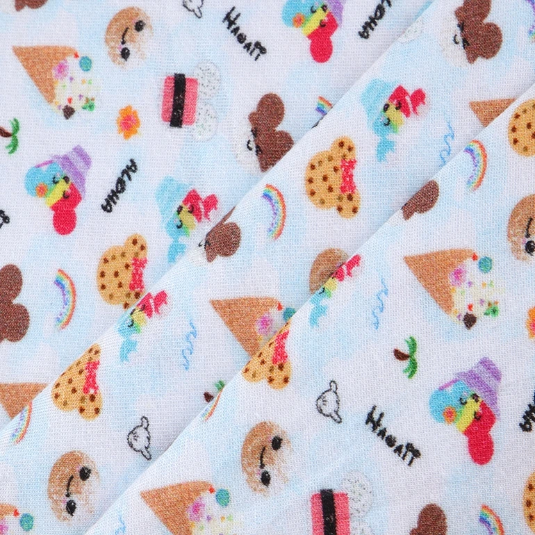 OEKO100 Certificate Rayon Printed Cartoon Fabric For Women Kids Garments Dresses