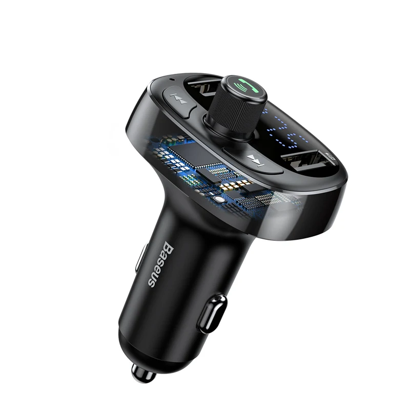 S-09 MP3 FM Transmitter Car Charger Socket With Car Holder