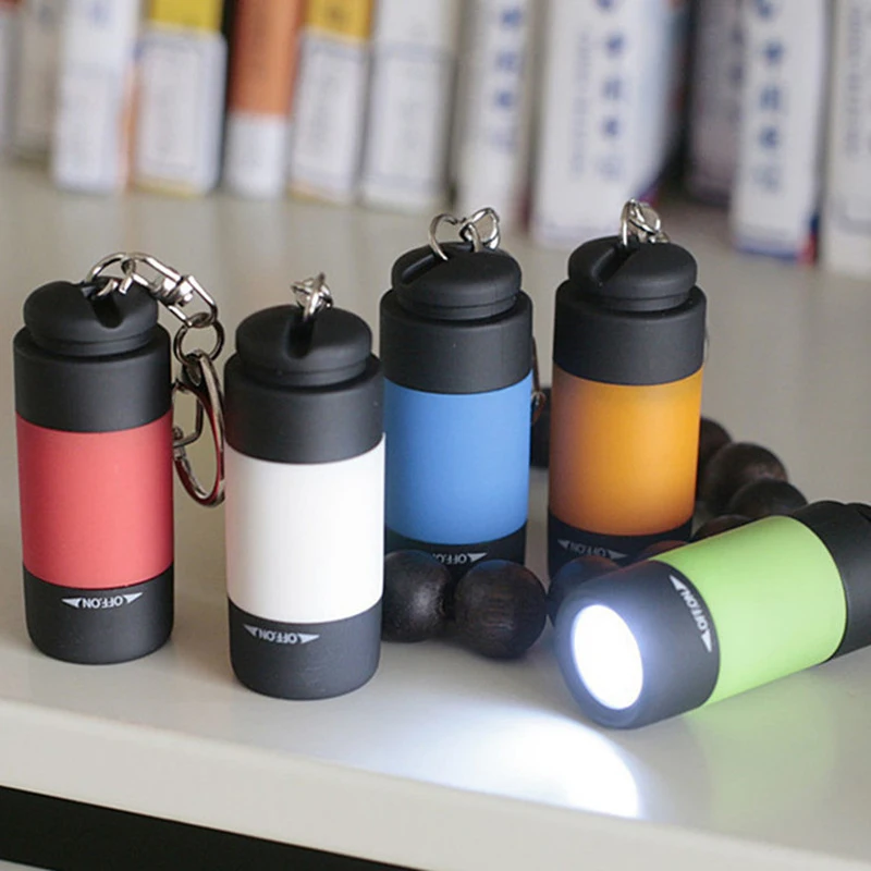 Mini Keychain Torch LED Light Flashlight Lamp Portable Handbag Light for Outdoor Camping