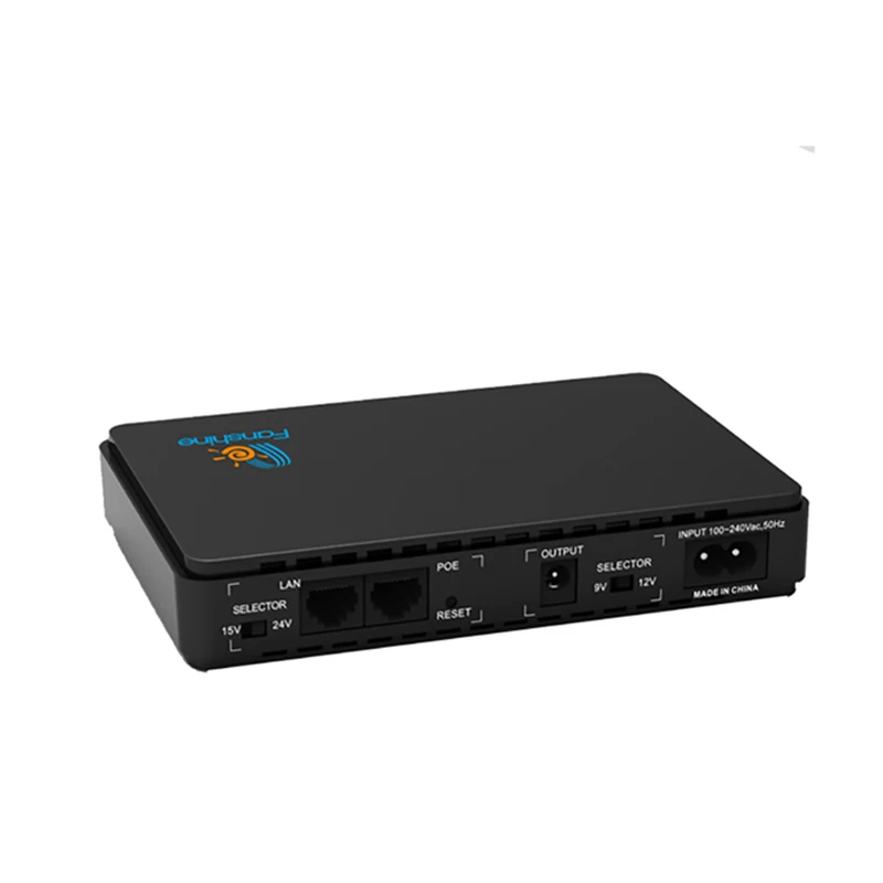  Fanshine FSP1-C Мини DC POE портативный источник бесперебойного питания 8800 мА/ч 8000 17 Вт Выход 9v 12v 15v 24v резервного для маршрутизатор