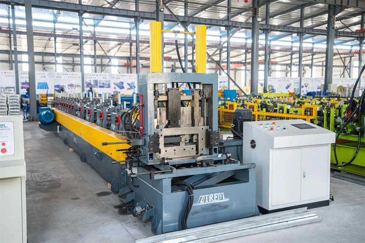 ZTRFM80-300 Automatic C purlin Steel CZ purlin  roll forming machine for solor panel structure