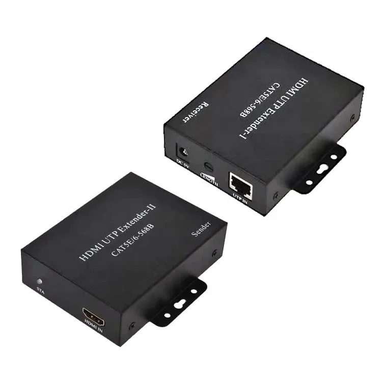HJX Экспресс Бесплатная доставка HD-MI через Ethernet один Cat5e Cat6 оптический передатчик и приемник Полный HD1080p удлинитель