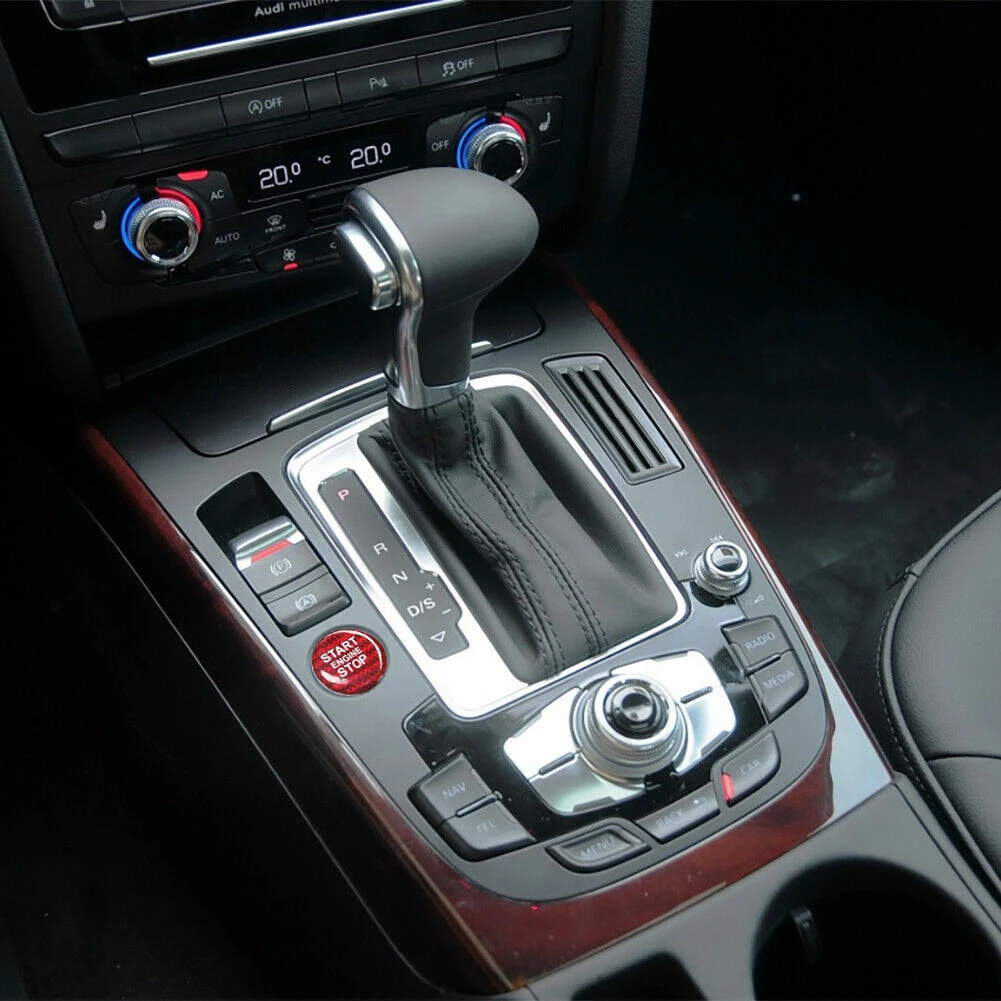 For Audi A4 B9 A5 B8 A6 C7 A7 Q5 8R Q7 Ignition Rings Decoration Auto Accessories Car One-click Start Stop Button Sticker Cover