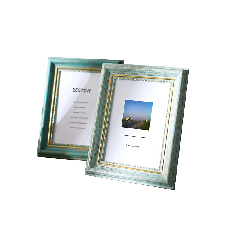 New special design square printing mdf wall table photos picture frames luxury stand collage family tree photo frame