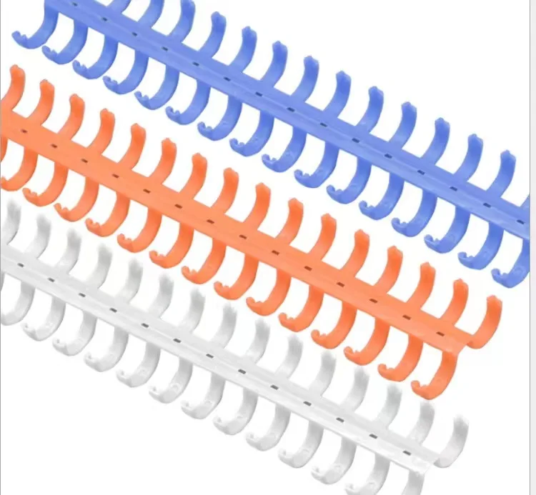 Plastic Snap Binding Ring Strips for Loose Leaf Book Folder