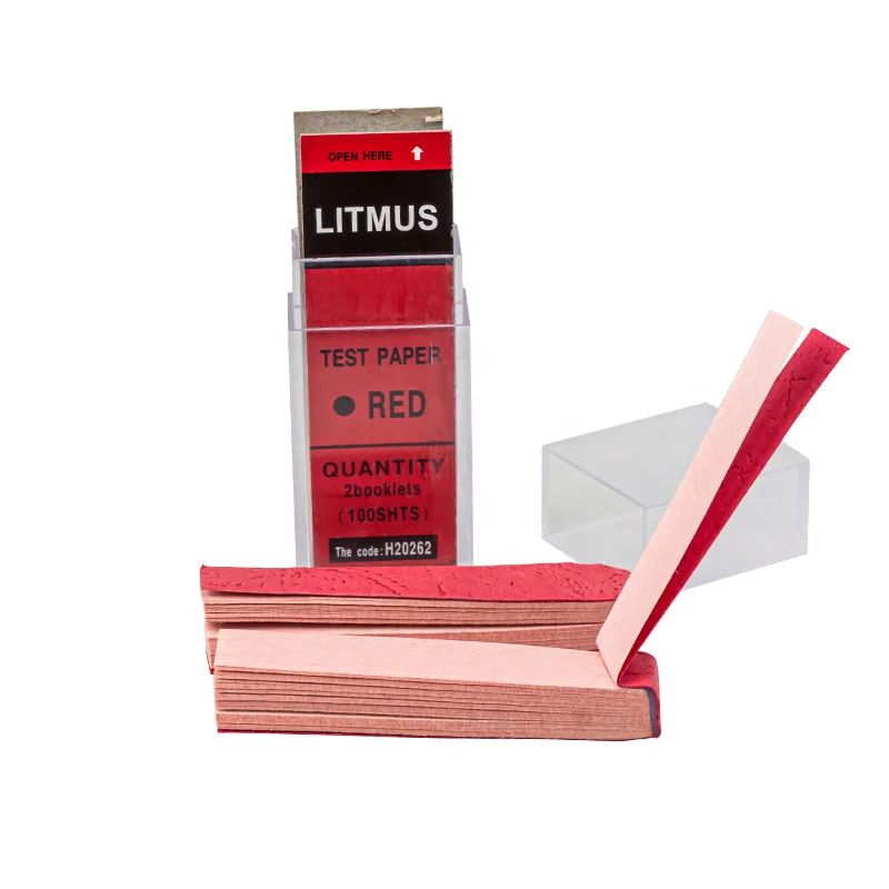small alkali indicator ph red litmus test strips paper
