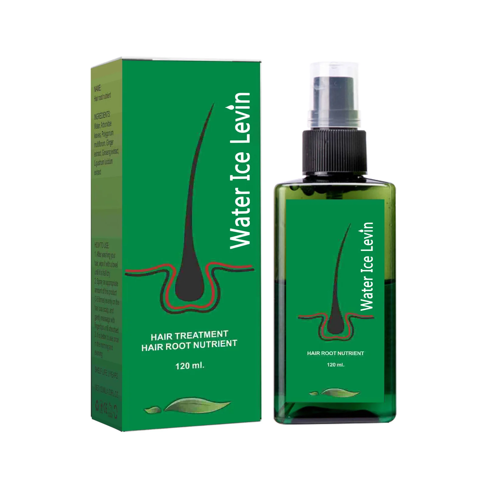 Hot Selling Ginger Nutrient Oil and Serum Strong Hair Root Growth Thickening Scalp Massage for Hair Regrowth