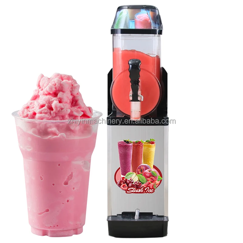 Ice Slushie Drink Making Beverage Machine With 1 Tank Granita Slush Cocktail Syrup Machine