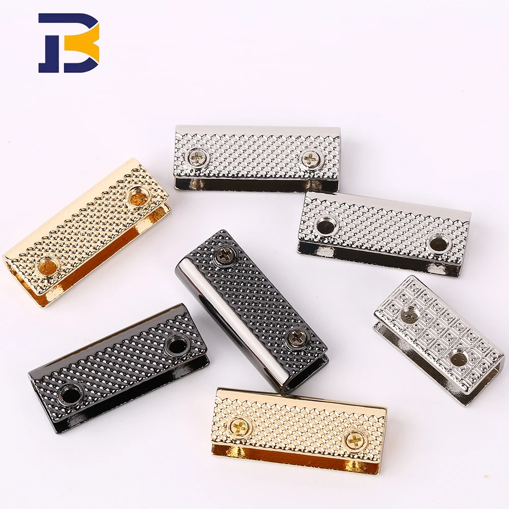 Zinc alloy casting hardware luggage accessories metal zipper rope end plug rainbow decoration