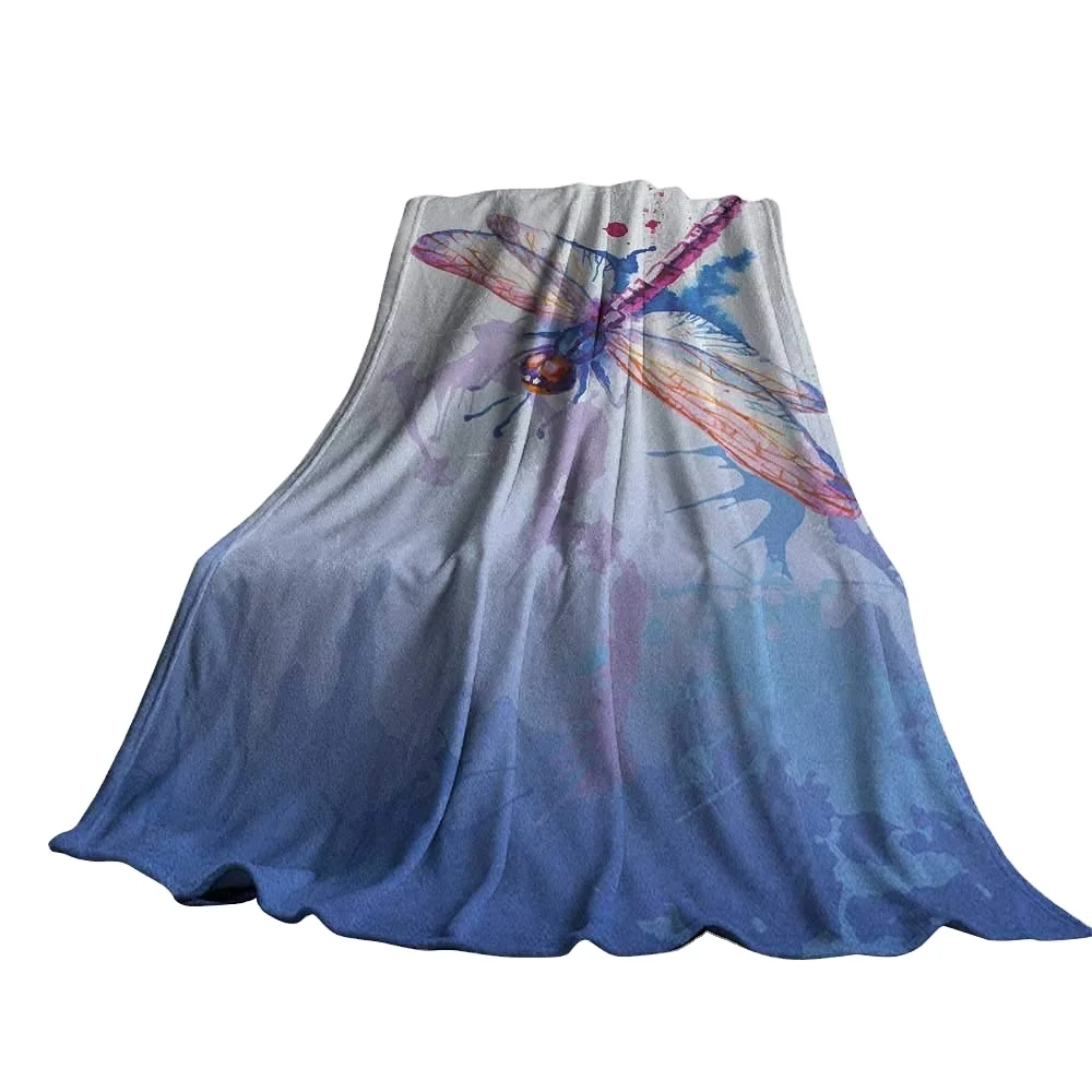 Bsci 1 wholesale extra soft Cozy breathable micro fiber 3d nordic printed blanket custom sublimation flannel Throw blanket