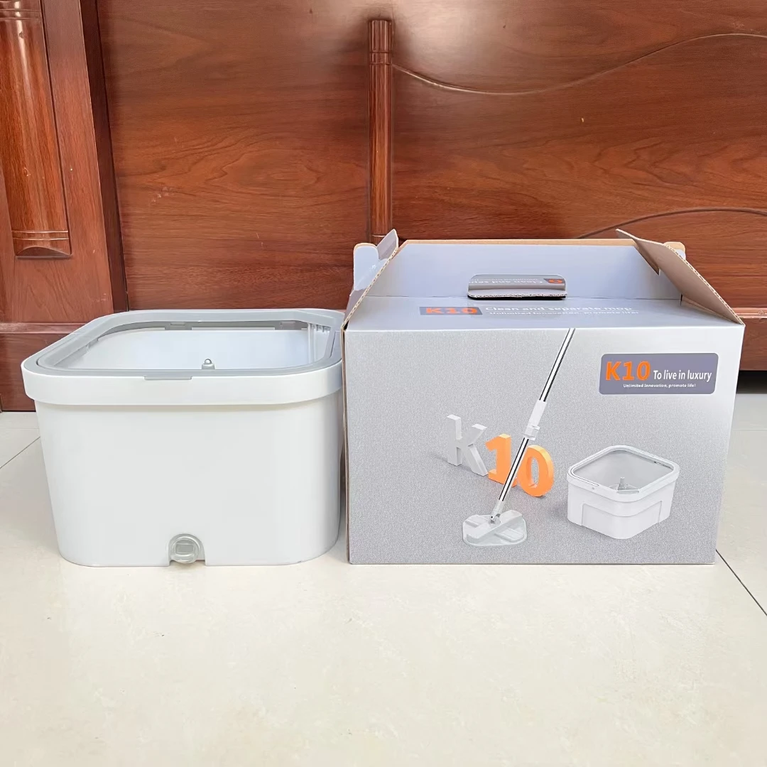 360 Hand Free Microfiber Spin Mop Dirty Clean Water Separated Spin Mop And Bucket Set Mops Cleaning Floor