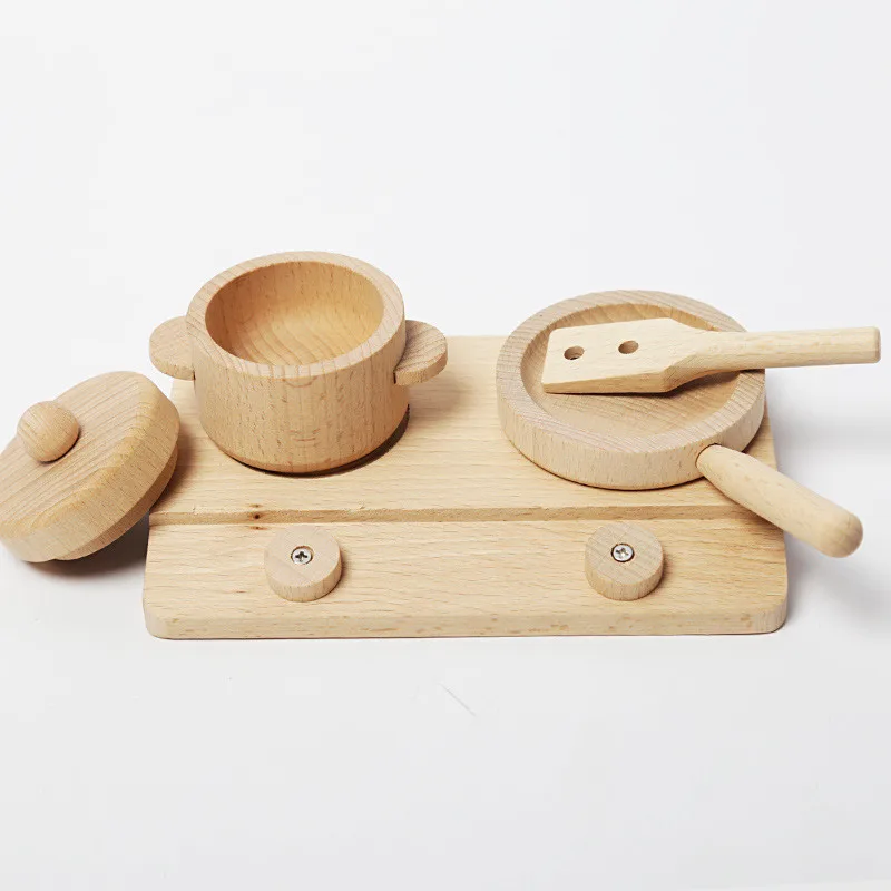 Kid Cooking Toys Kitchen Play Set Toys Child wooden Kitchen Toy Sets