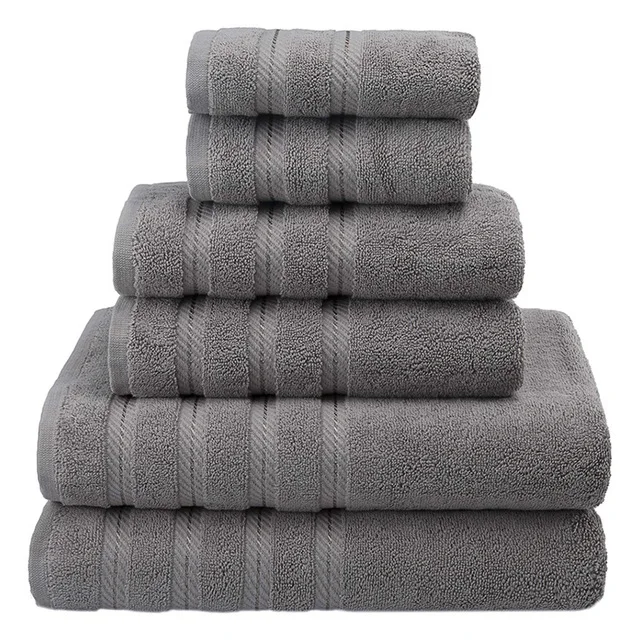 HOT OA 60 days 6PK towel highly absorbent  luxury 100% cotton towels set bath towels for bathroom