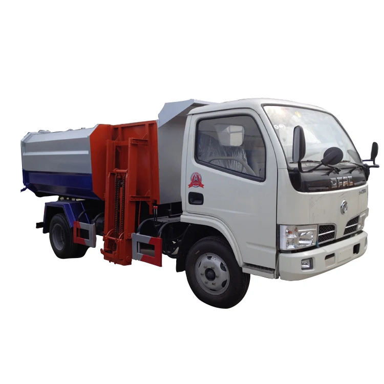 DONGFENG Professional Small Hydraulic Bin Lifter Garbage Truck 4000L Rubbish Collector