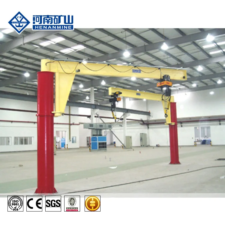 Crane Fixed Slewing Jib 1t 3m 5m 6m ground mounted jib crane