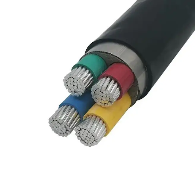 AR2V 4-Core XLPE Insulated PVC Halogen-Free Aluminum Power Cable Single Low Voltage Copper Conductor Construction Applications