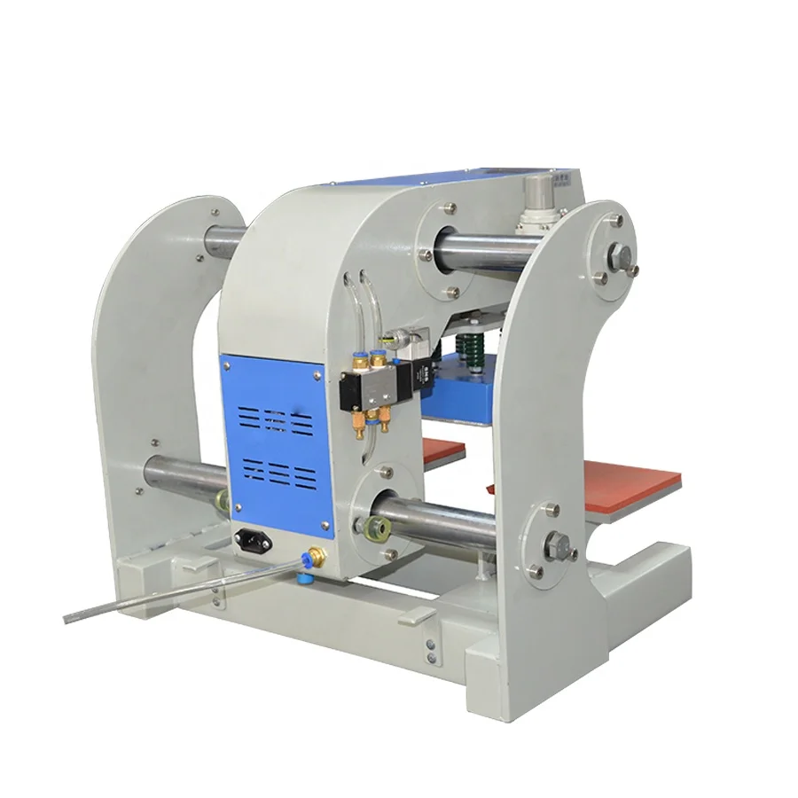 logo/labeling neck chest automatic thermol iron 20x30cm transfer sublimation heat press machine pneumatic  pressure