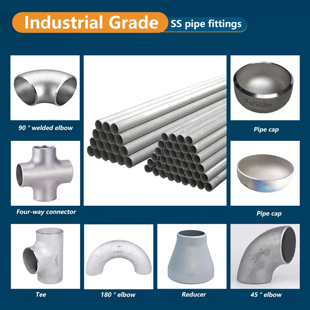 Industry Round Cap Pipe Fittings 304 316 316L SS Cap Female Threaded Stainless Steel End Cap DIN 2605 JIS B2313